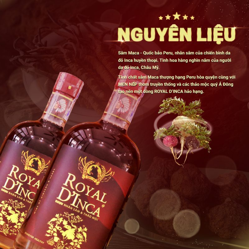 Royal D'Inca – Sâm Maca Peru và thảo mộc.