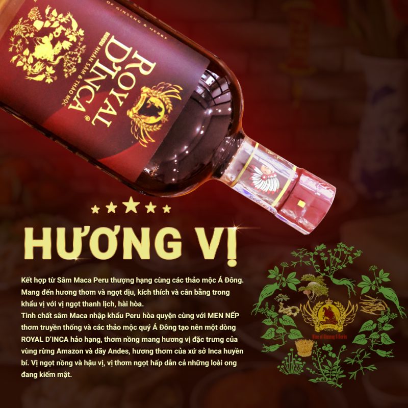 Royal D'Inca – Sâm Maca Peru và thảo mộc.