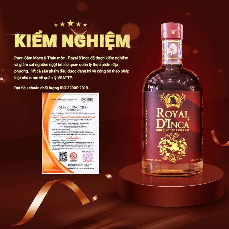 Royal D'Inca – Sâm Maca Peru và thảo mộc.