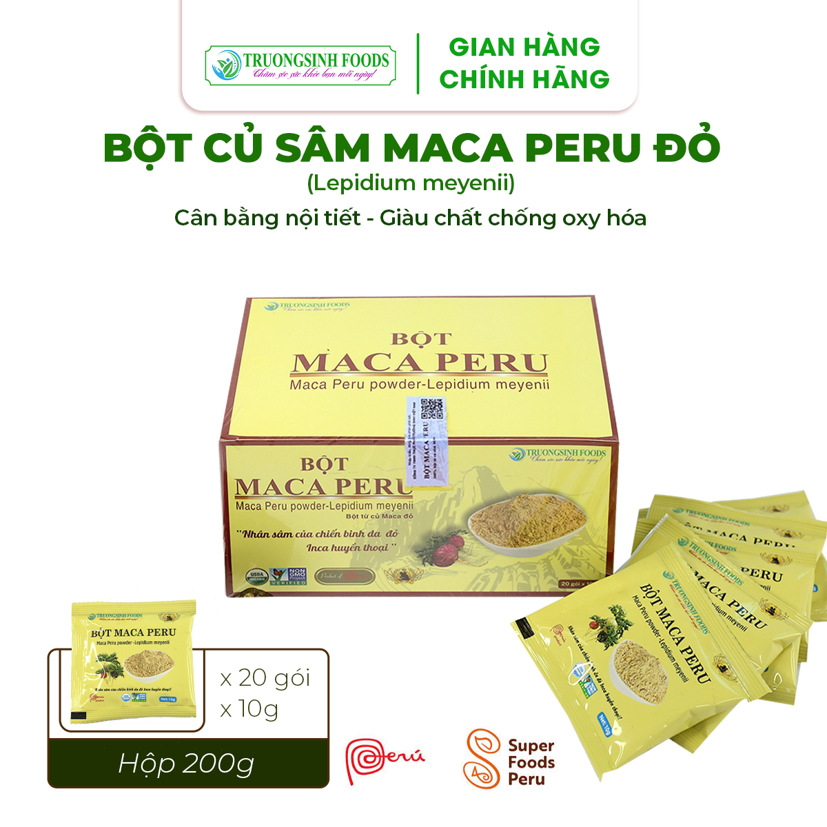 BỘT SÂM MACA PERU ĐỎ (LEPIDIUM MEYENII) - Ảnh 3