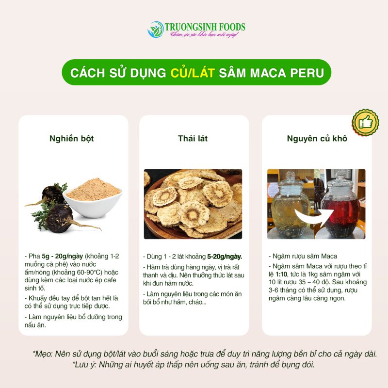 Royal D'Inca – Sâm Maca Peru và thảo mộc.