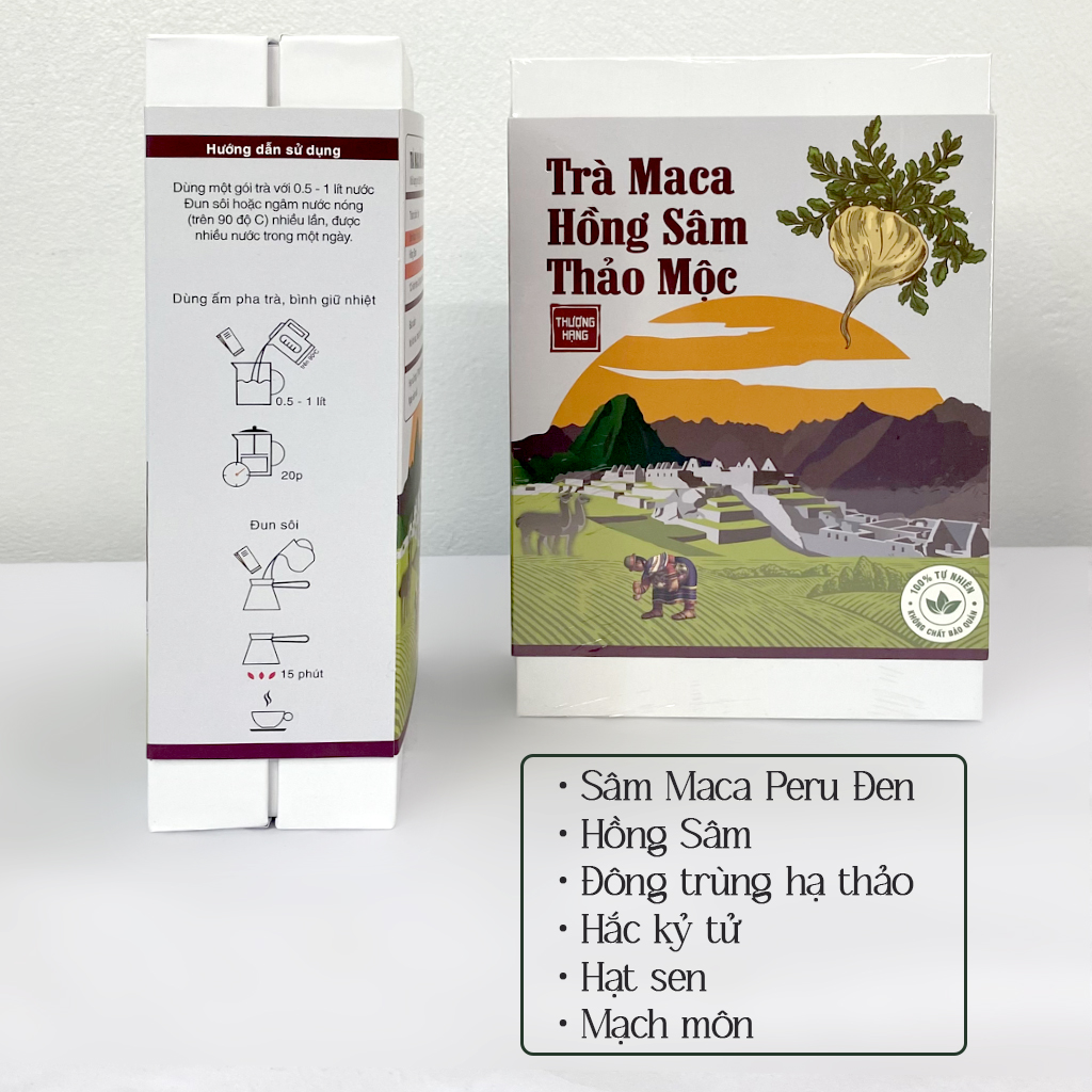 TRÀ MACA HỒNG SÂM THẢO MỘC THƯỢNG HẠNG - Ảnh 5